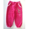 Dievčenské teplákové nohavice ružové