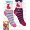 Dievčenské hladké elastické vzorované bavlnené ponožky TROLLS
