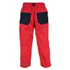 Nohavice športové podšité fleezom outdoorové červené