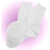 Detské hladké bavlnené ponožky 100% bavlna biele