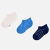 Chlapčenské členkové ponožky MAYORAL 10527 balenie 3 páry