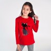 Dievčenské tričko MAYORAL 7080 červené
