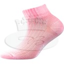 Detské ponožky so striebrom ružové