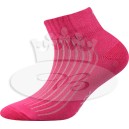 Detské ponožky so striebrom fuxia