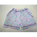 Krátke nohavice bodka-fialové