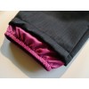 Letné softshellové nohavice čierno ostružinové