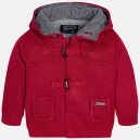 Chlapčenský sveter s kapucou  červený MAYORAL  2354