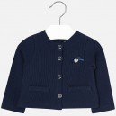 Dievčenský sveter cardigan tmavo modrý MAYORAL 153
