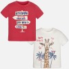 Chlapčenské tričko MAYORAL 1025 biele a červené