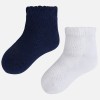 Dievčenské ponožky MAYORAL 10180 biela - tmavomodrá