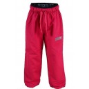 Detské športové outdoorové nohavice podšité bavlnou tm.ružové