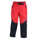Detské športové outdoorové nohavice červené