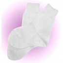 Detské hladké bavlnené ponožky 100% bavlna biele