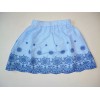 Dievčenská sukňa - vzor modrý
