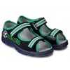 Papuče BEFADO sandálky zelený pásik FOOTBALL