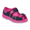 Papuče BEFADO sandálky ružovomodré