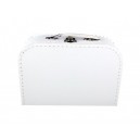 Kufrík jednofarebný - biely