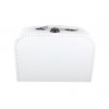Kufrík jednofarebný biely