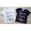 Dievčenské tričko dve farby