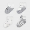 Univerzálne ponožky MAYORAL 9306 4 páry sivé