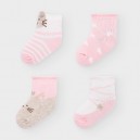 Dievčenské ponožky MAYORAL 9306 4 páry ružové