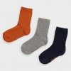 Chlapčenské ponožky MAYORAL 10871 balenie 3 páry cheddar