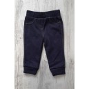 Chlapčenské teplákové nohavice zateplené kožúškom modré melír