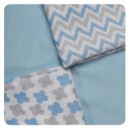 Bambusové obrúsky XKKO®BMB 30x30cm Scandinavian Baby Blue