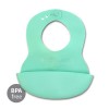 BABYONO Podbradník mäkký plastový s vreckom bez BPA  6m+