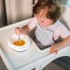 BABYONO Miska s prísavkou a lyžičkou mint 230 ml 6m+