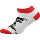 Členkové ponožky Krtko,bielo-červené