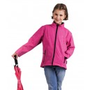 Prechodná Softshellová bunda dievča ružová 